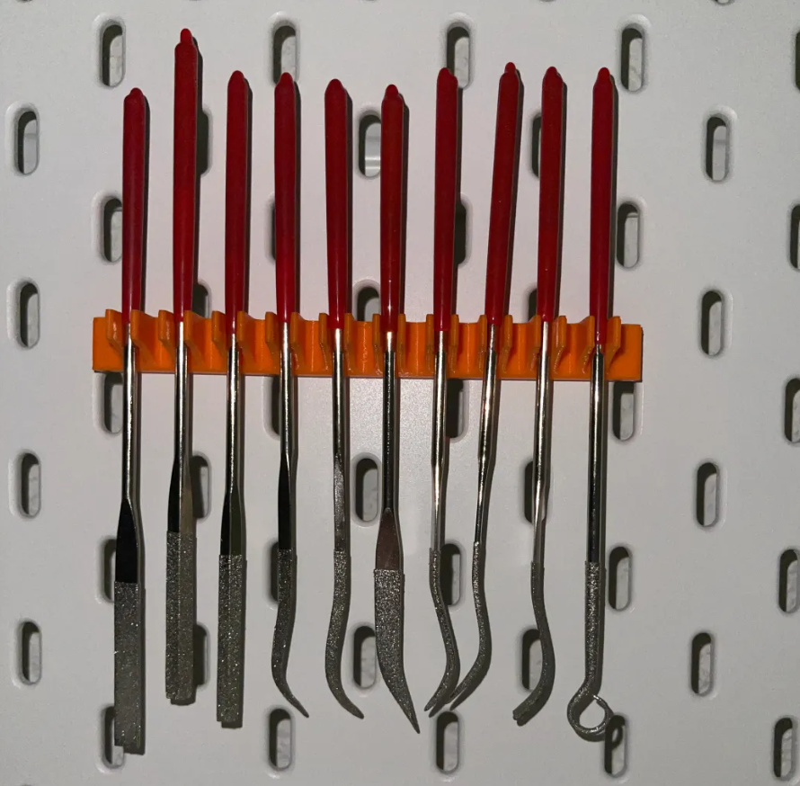 Ikea Skadis holder for 10 Diamond Metal Files