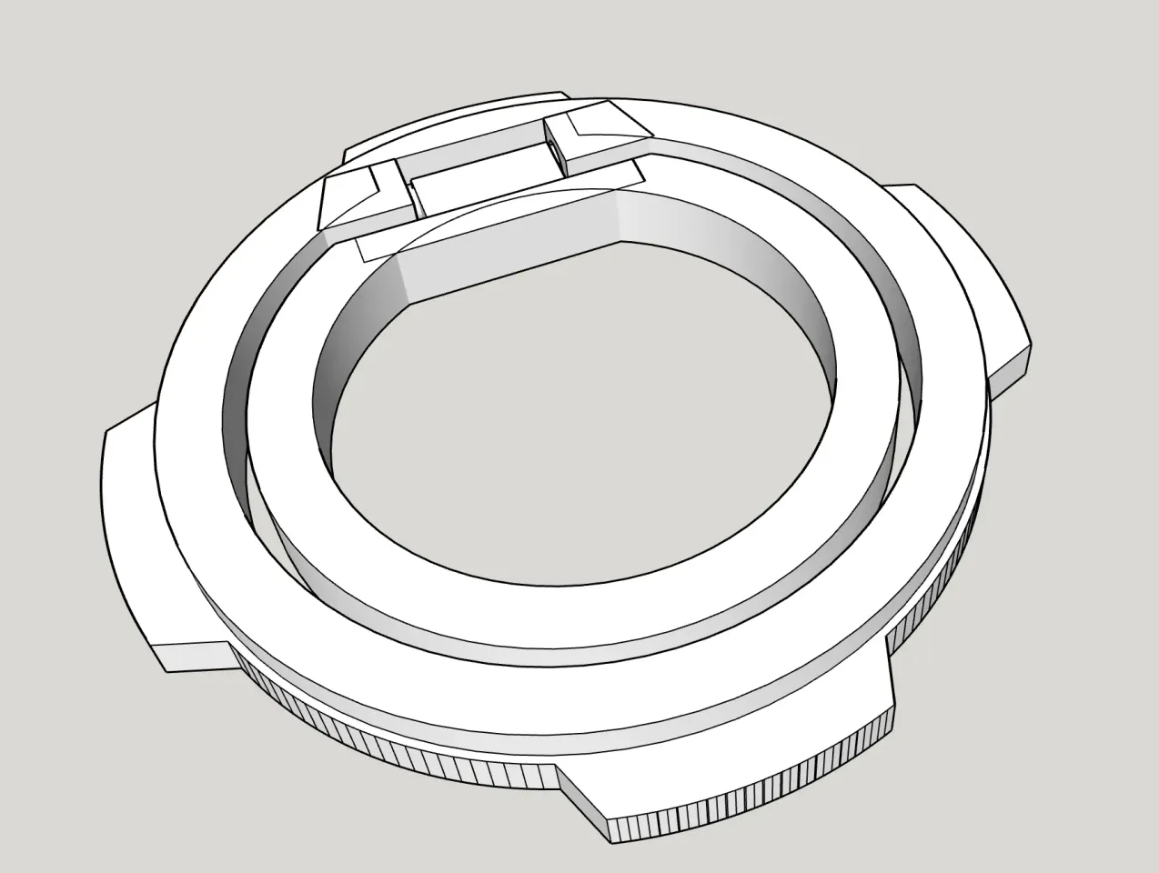 Quadlock ring by gskbyte, Download free STL model