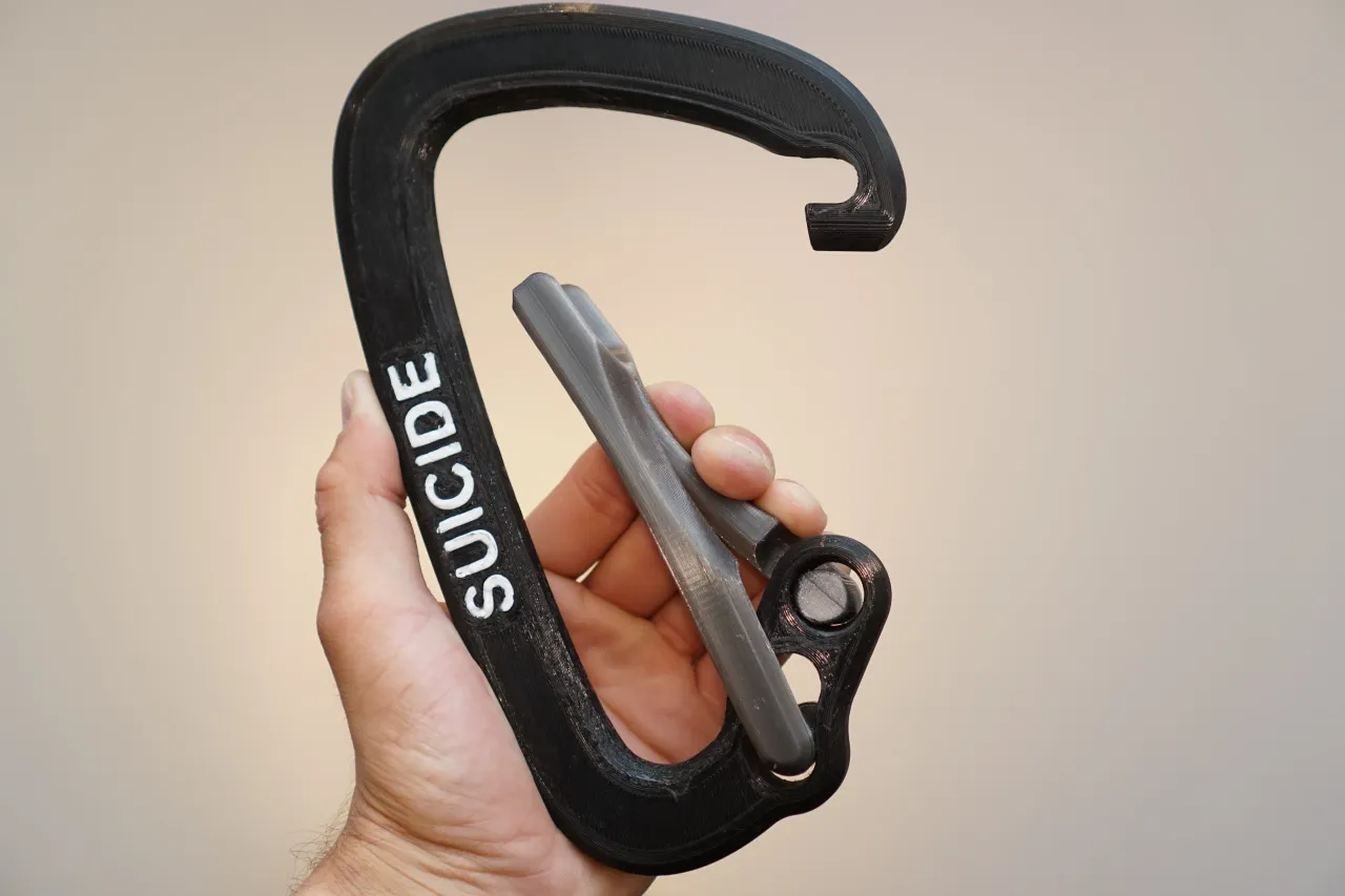 Suicide Carabiner by n.leinad | Download free STL model | Printables.com