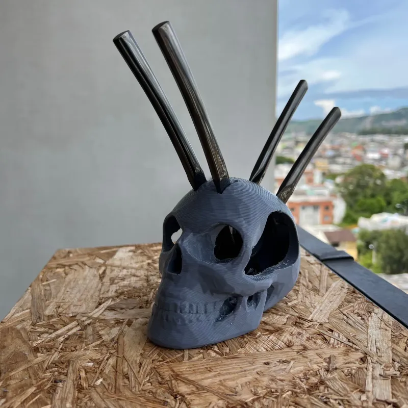 Skull Knife Holder - Shopenium