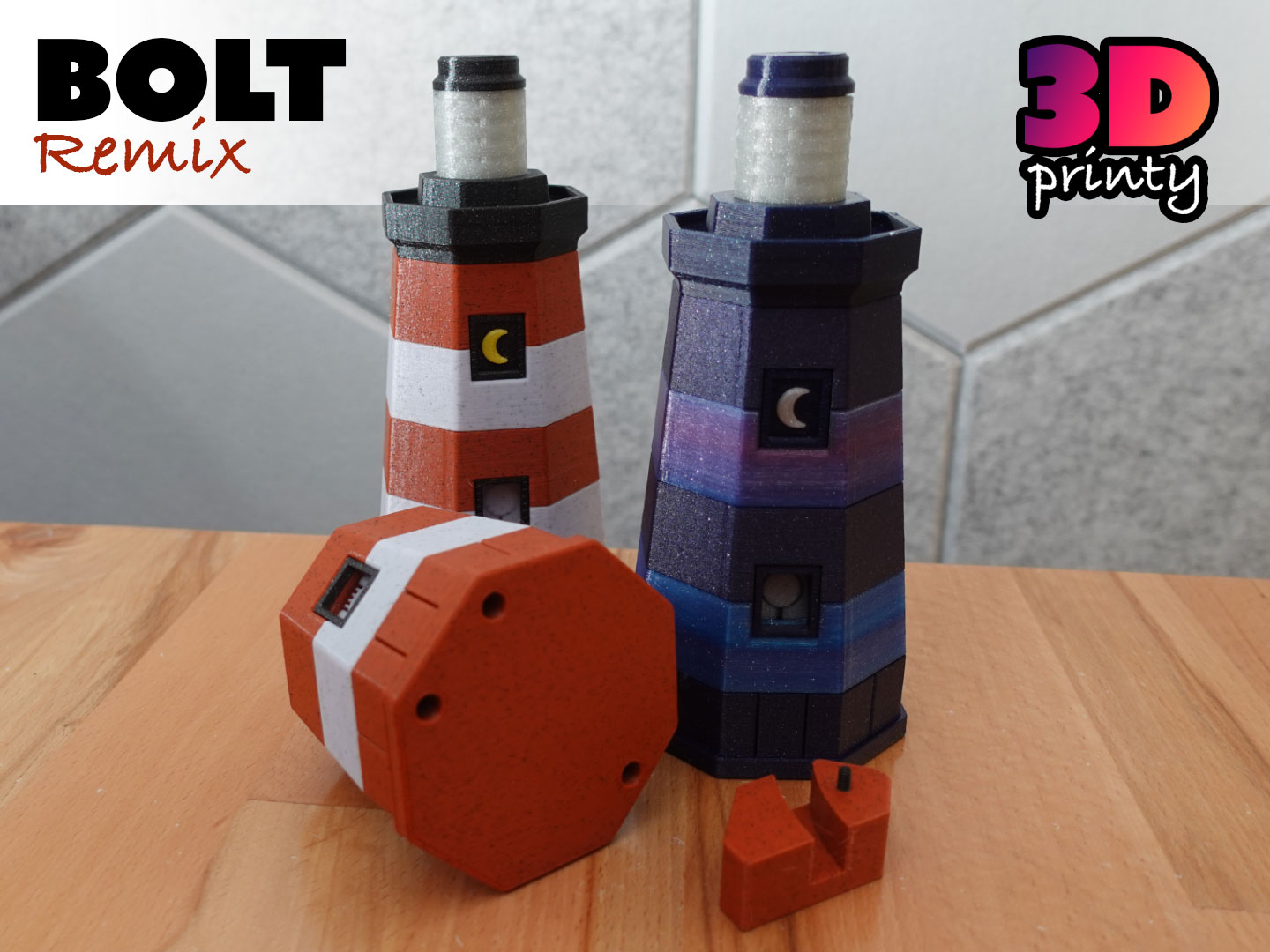 Lunar Lighthouse Puzzle Box (Bolt Version)