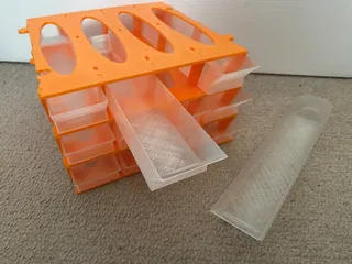 Vase Mode Card Sorting Tray by kwfredeen, Download free STL model