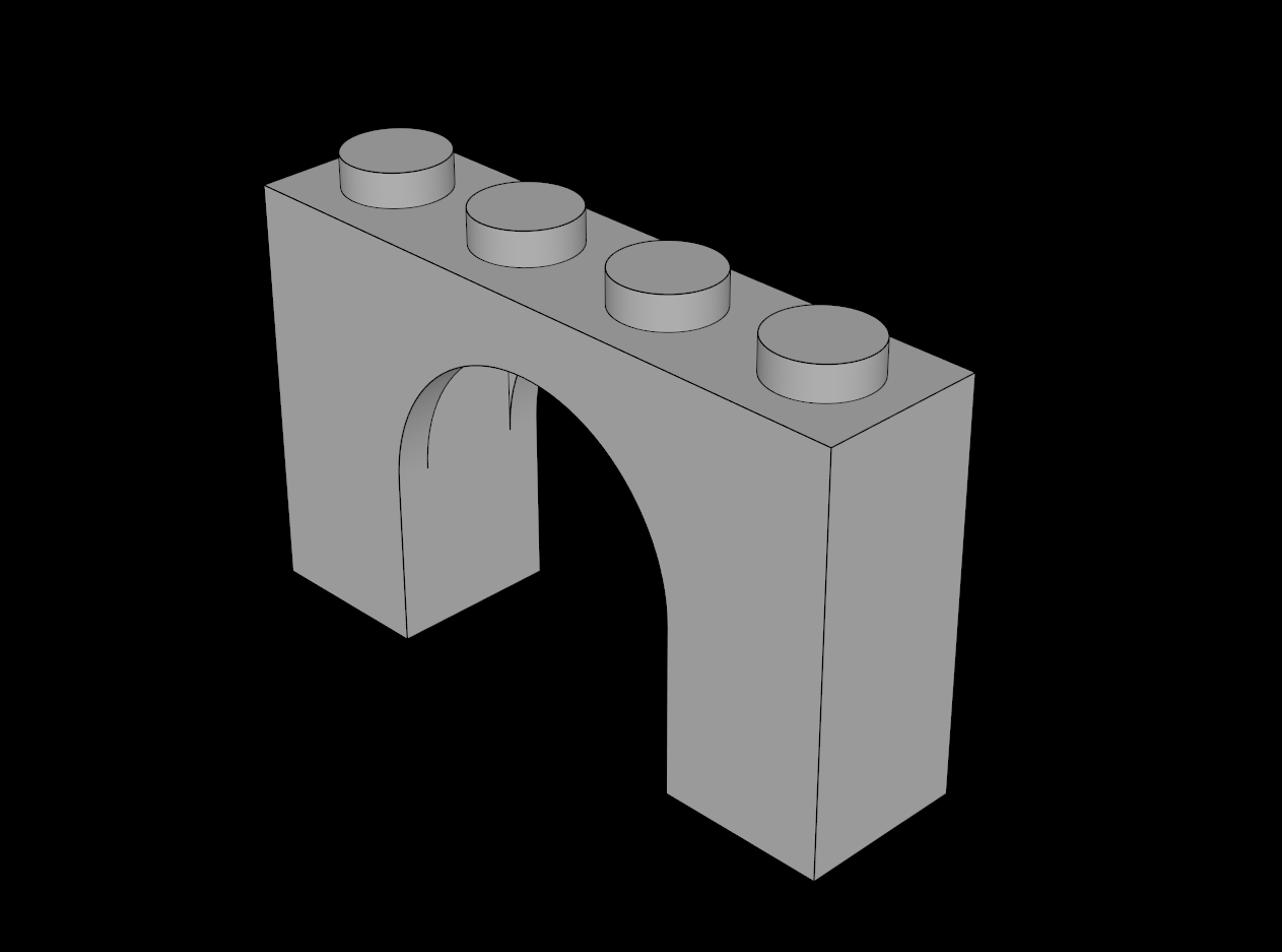 Lego Compatible (6182.dat) Arch  1 x  4 x  2