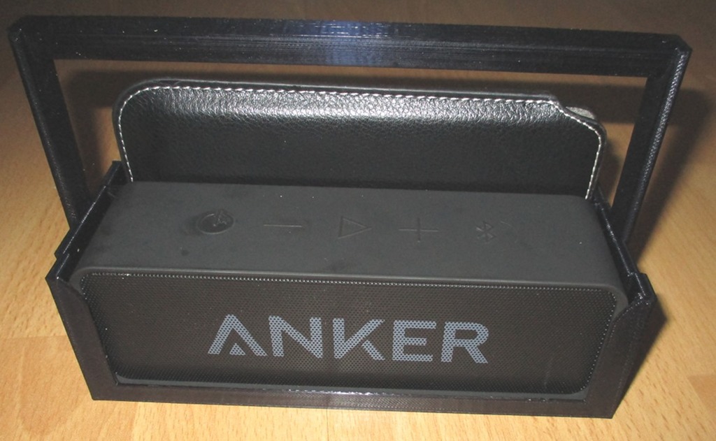 Anker Soundcore and phone caddy