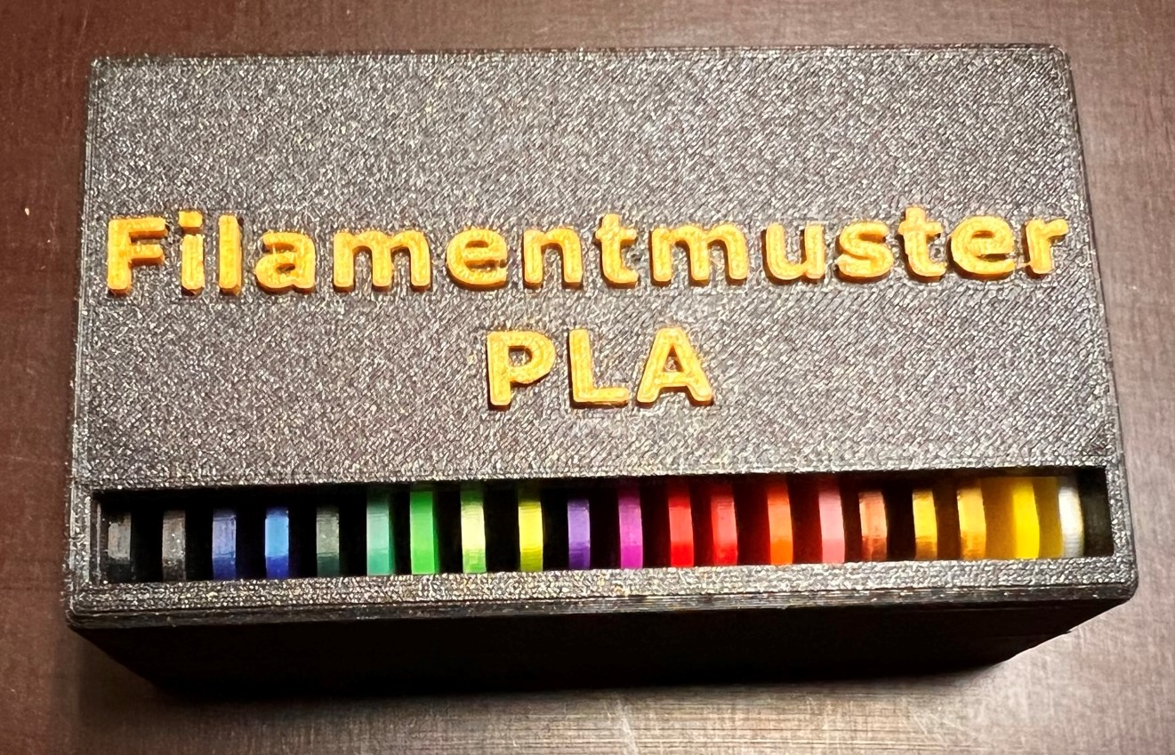 Filament samples in storage box by OG-Crafts | Download free STL model ...