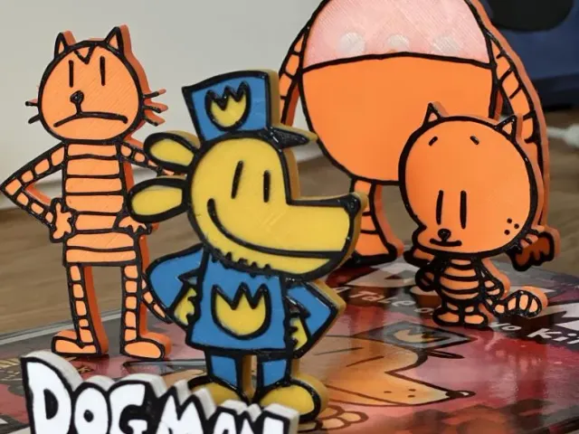 Dog Man Fridge Magnets