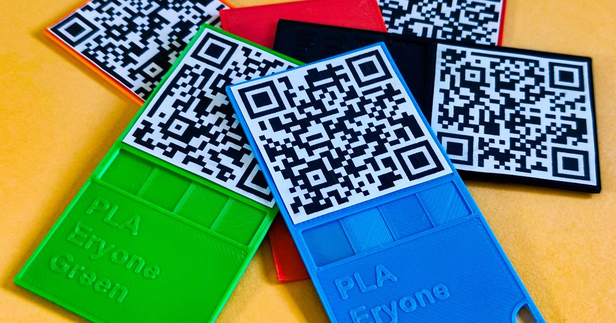 QR Code Filament Sample Swatch da Alessio | Scarica il modello STL