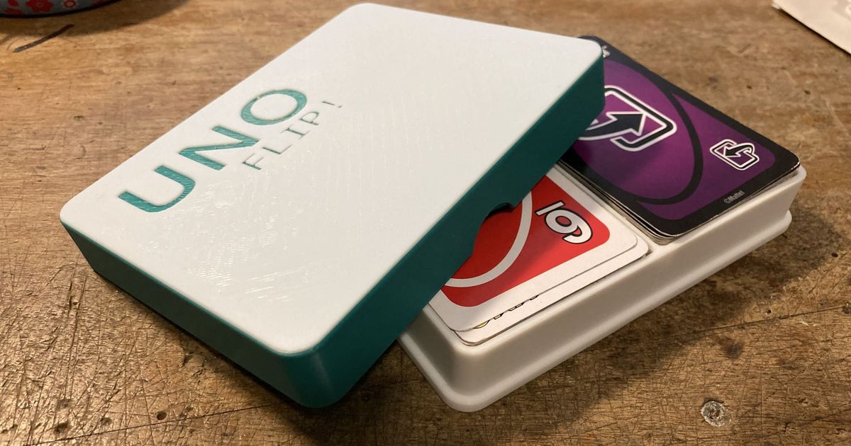 Free STL file UNO/UNO FLIP Card deck case ♟・Model to download and 3D  print・Cults