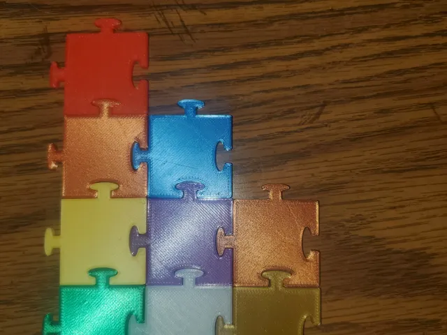 Puzzle Piece Filament Swatch