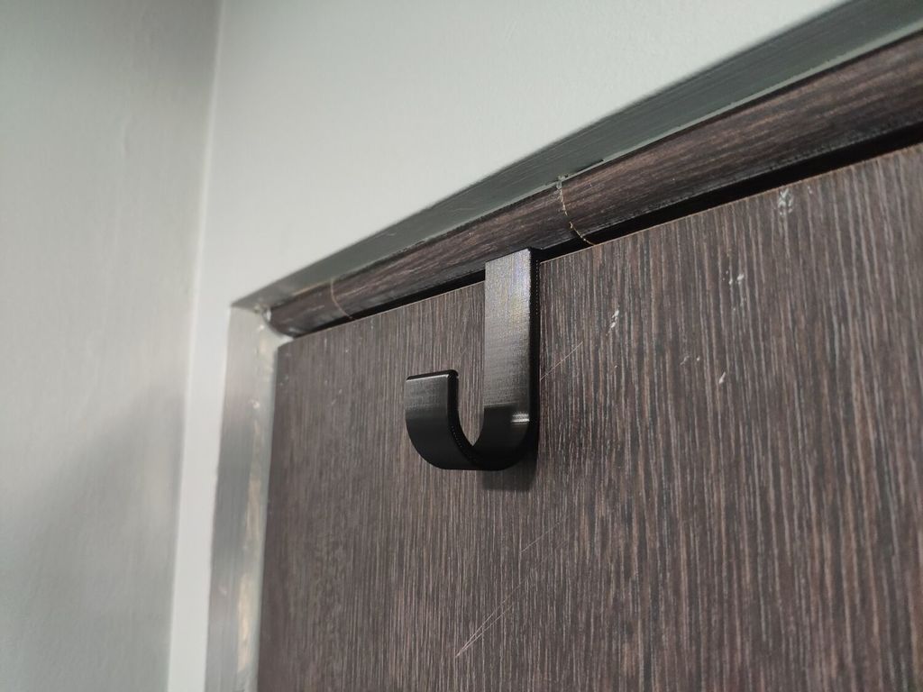 Door Coat Hook for 12mm width door by StawiamKlocki.pl Download free