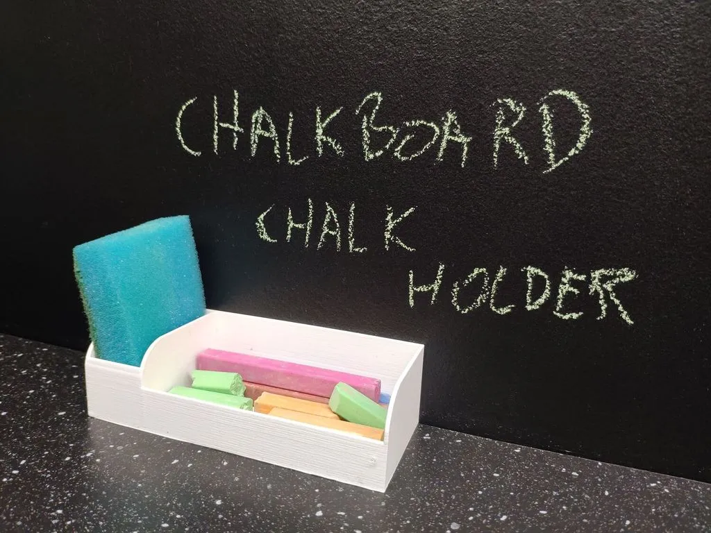 Chalkboard Blackboard Chalk / Sponge Holder by MroznyHipis