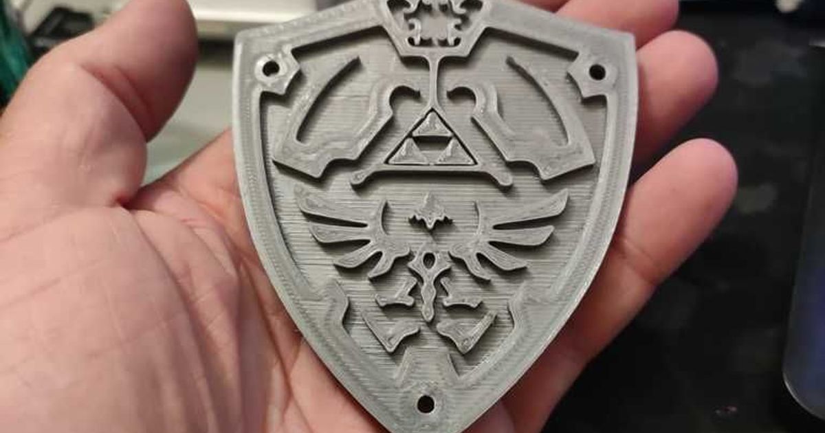 BOUCLIER Zelda Twilight Princess Wii (SHIELD) - key chain version by  RustyVince63 | Download free STL model 