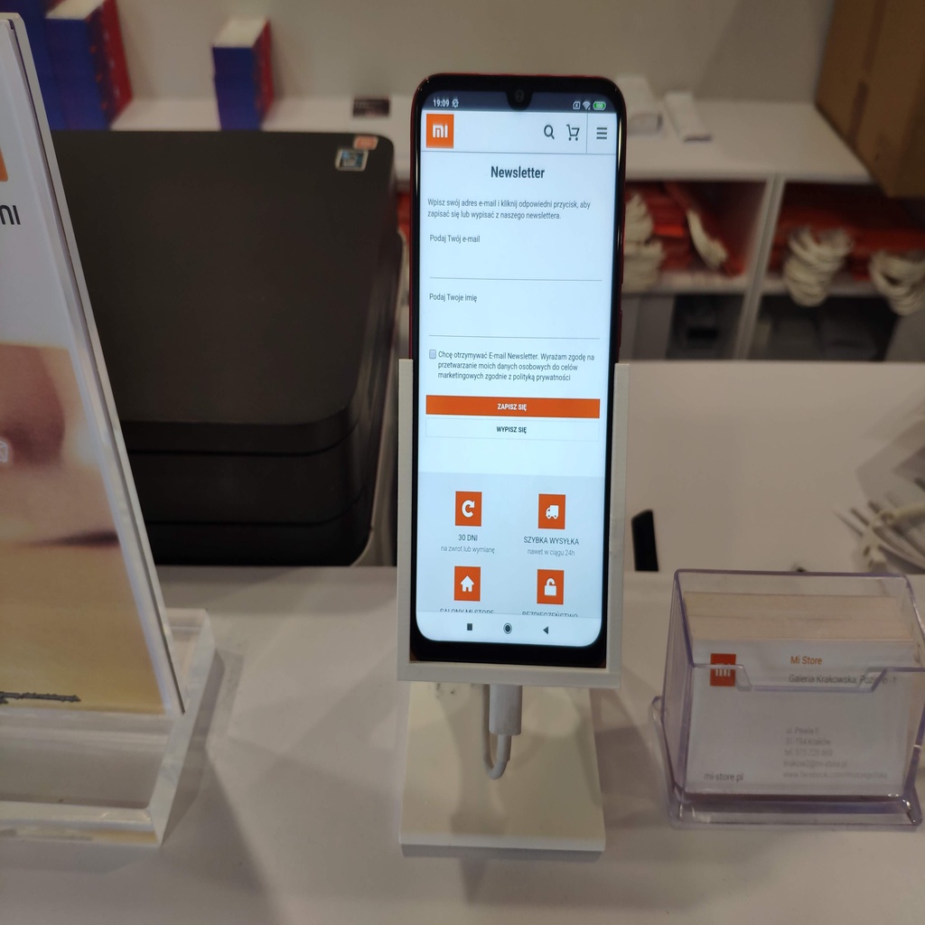 Xiaomi Redmi Note 7 Stand Vertical With Cable