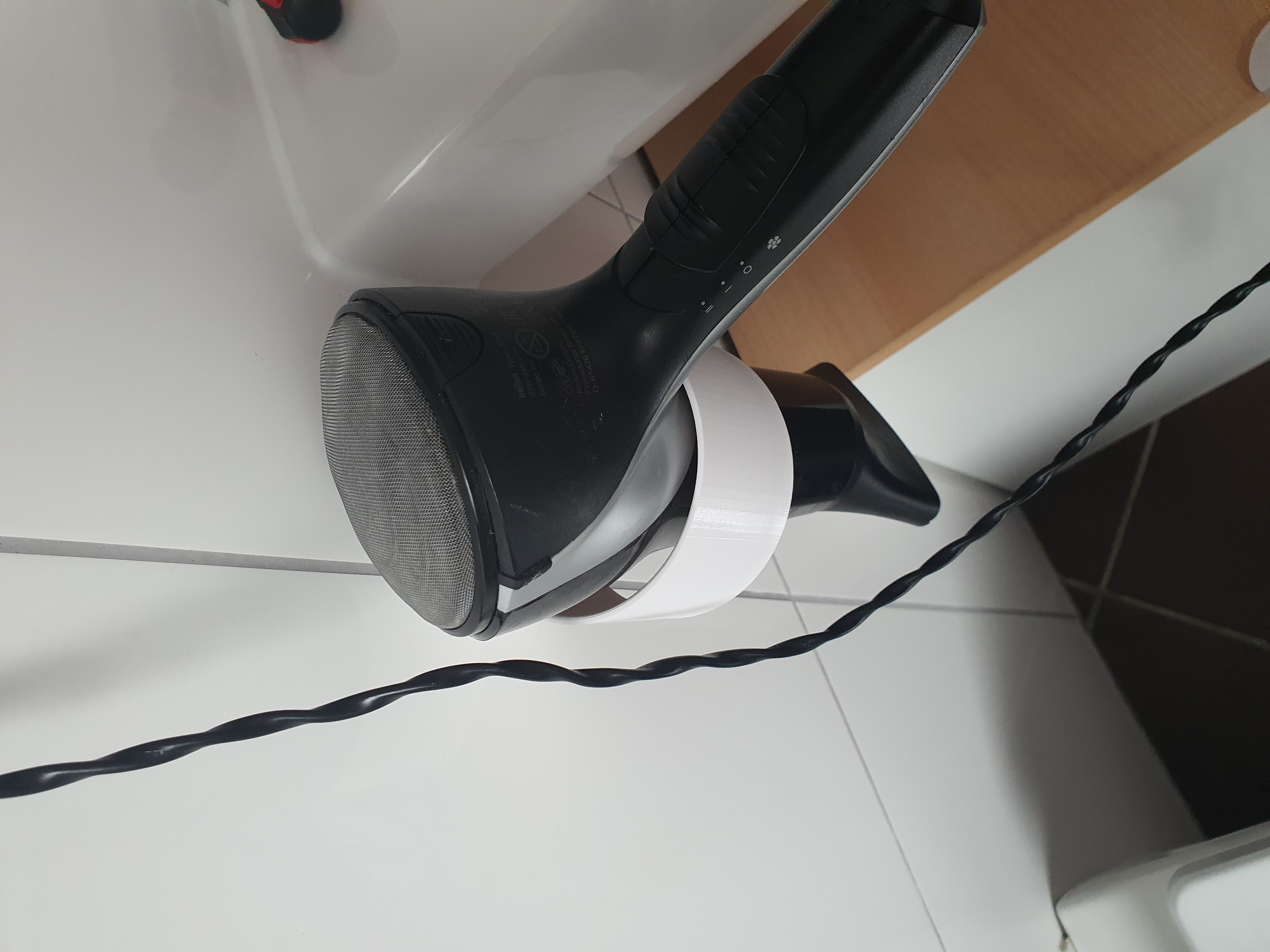 Hairdryer Wall Hanger / Hairdryer Mount / Hairdryer Holder / Bathroom  Organizer / Hair Dryer Hanger / Hair Dryer Mount / 3D Printed 