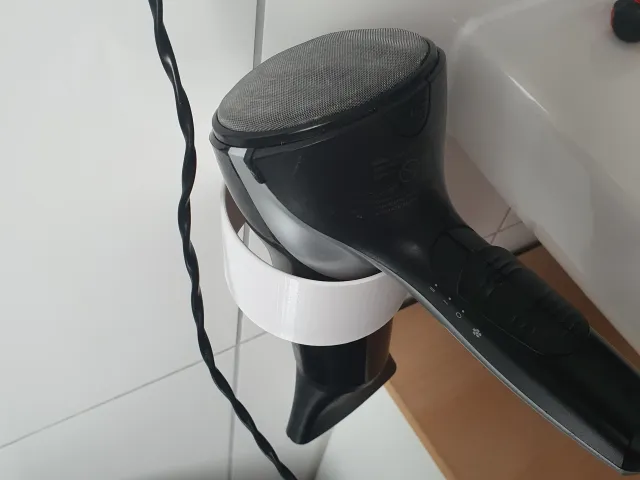 Hair dryer holder