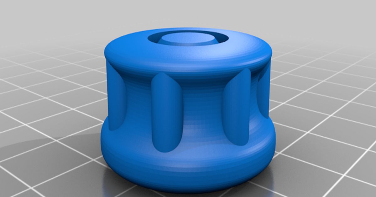 Stylish Floor Lamp Knob by acmegeek Download free STL model