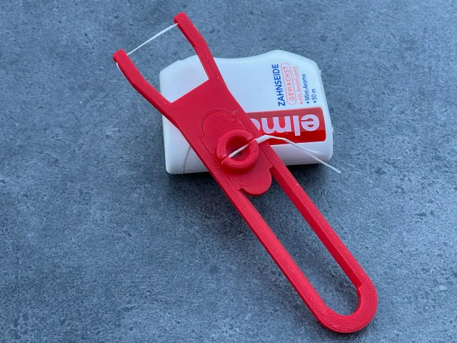 Dental Floss Holder with Tensioner V2