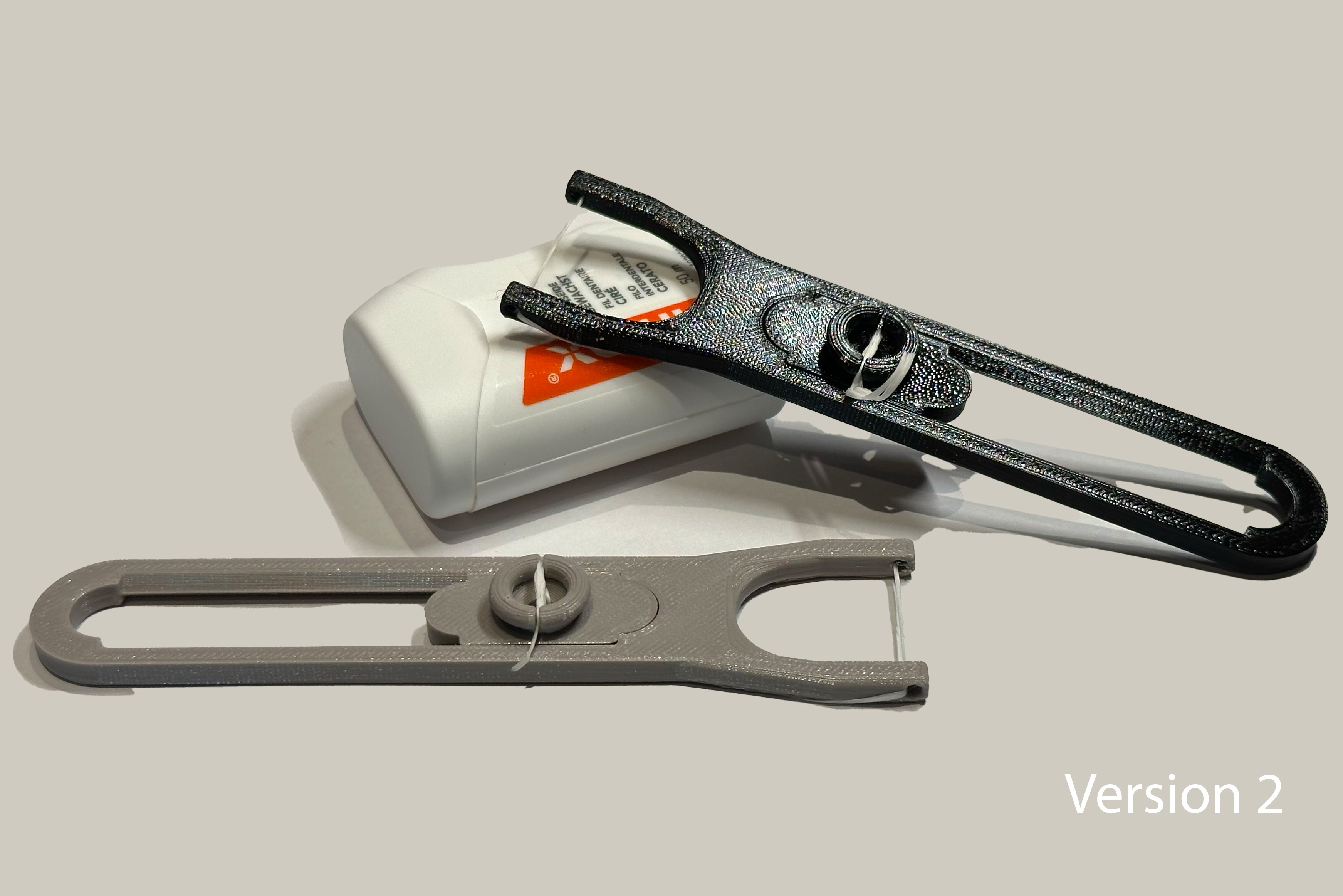 Dental Floss Holder with Tensioner V2 by TipTop Download free STL