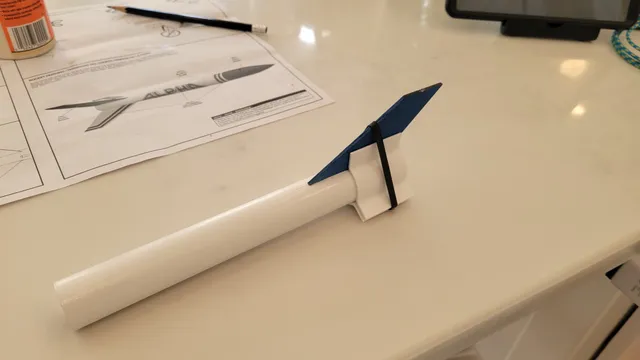 Model Rocket Fin Assembly Jig (25mm tube)