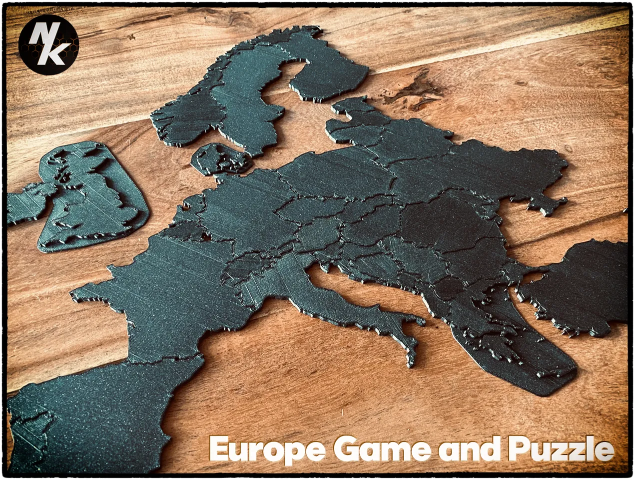 Europe Game and Puzzle - educational and fun purpose by Nils Kal