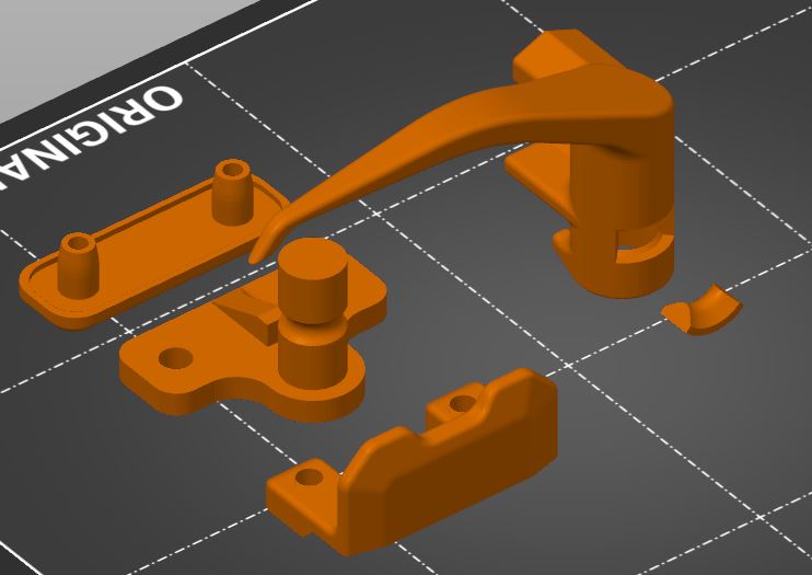 Miniatura 2 do modelo 3D Caravan window handle