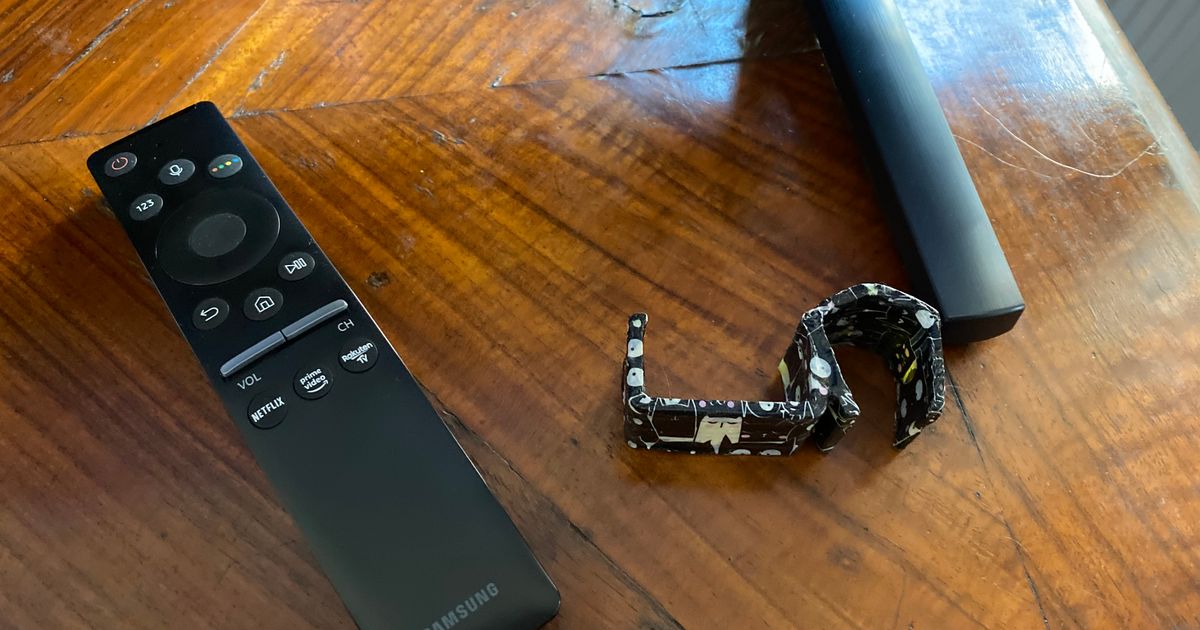 TV Remote Control Holders for Samsung UE55RU8002 two types by