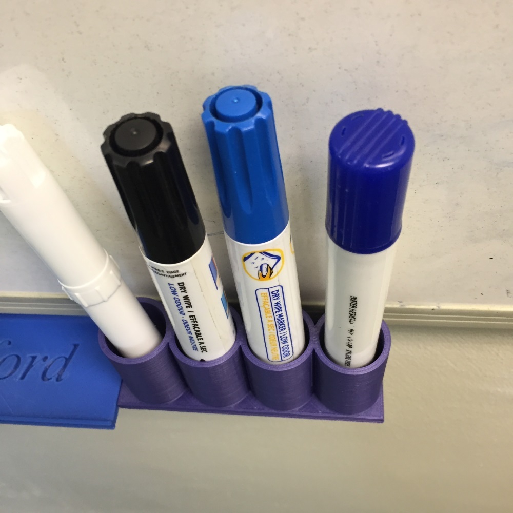 Whiteboard Pen Holder for T slot whiteboards by Download