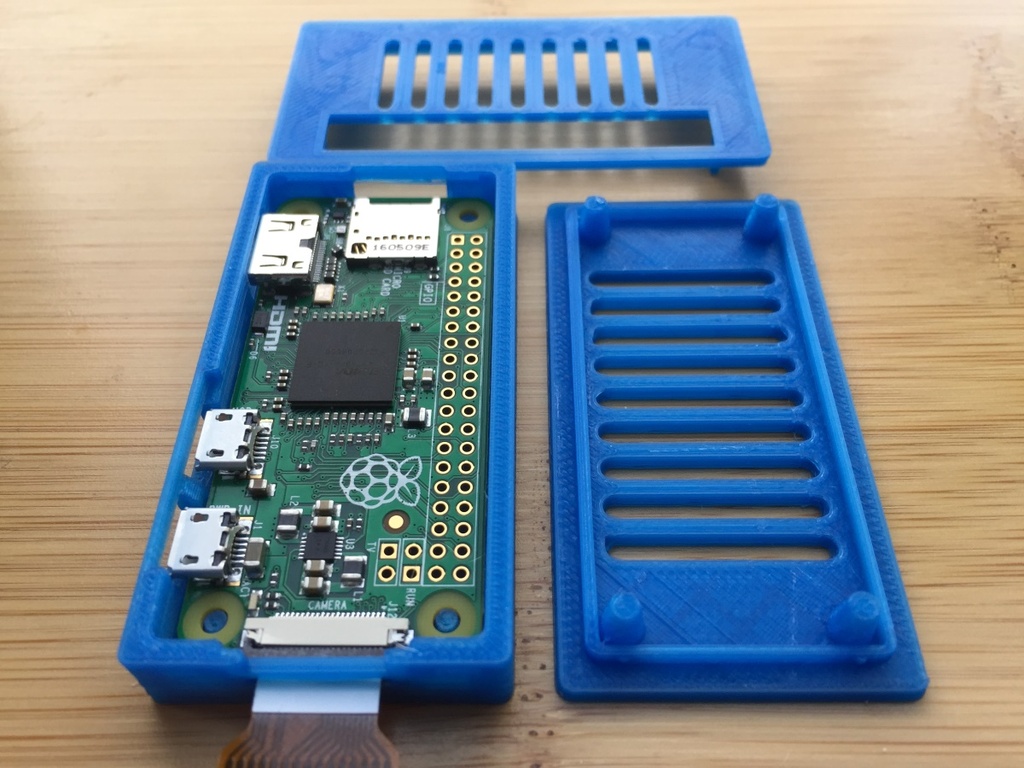 Raspberry Pi Zero And Zero 2 Case Snapfit Screwless Inc Camera Slot By Dotnetworker 3513