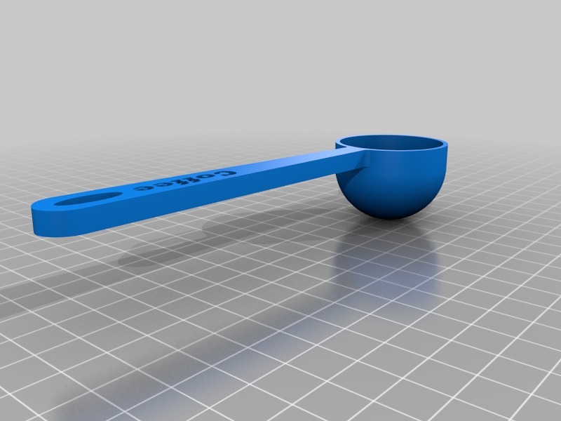 Coffee scoop measure by Download free STL model
