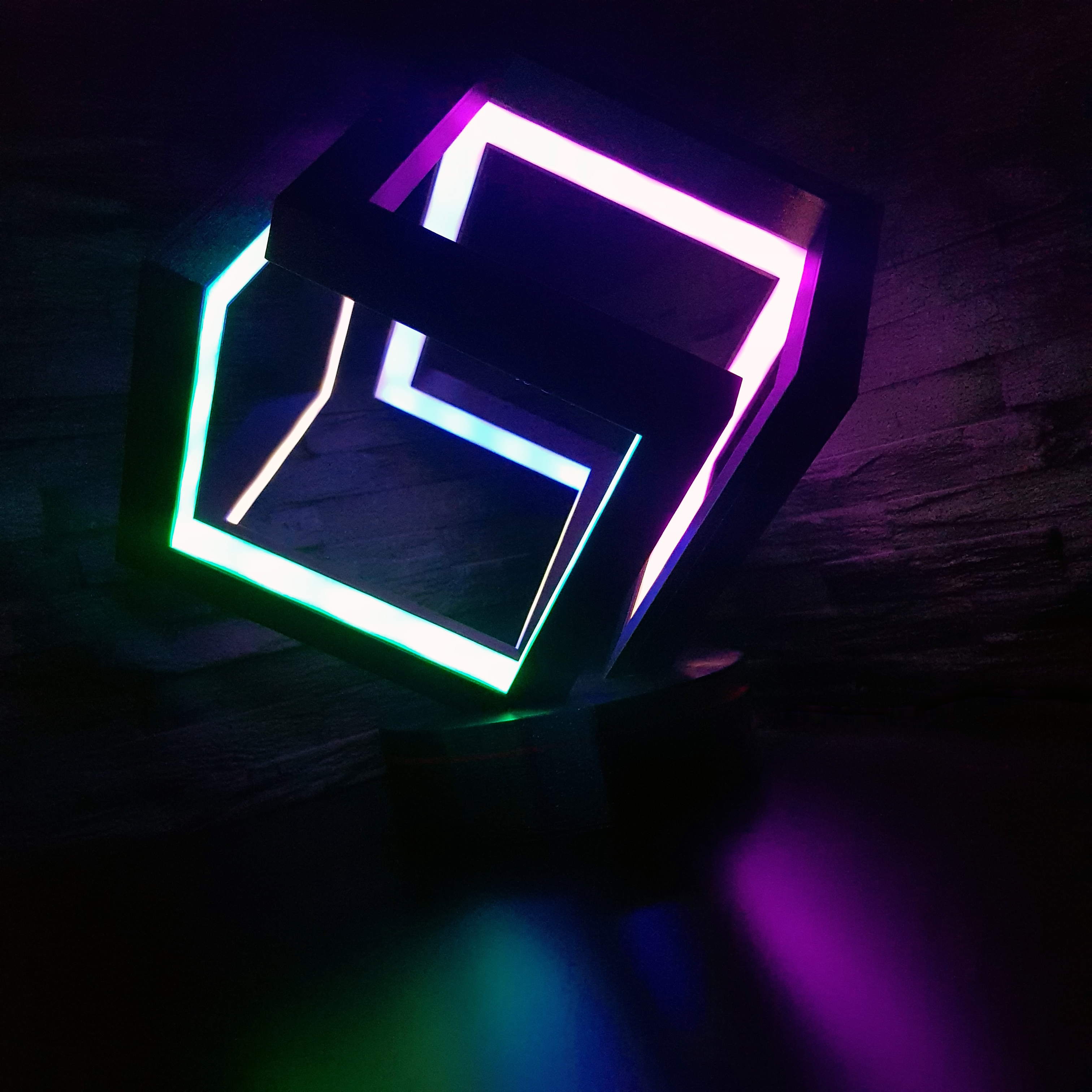 LED Infinity cube light