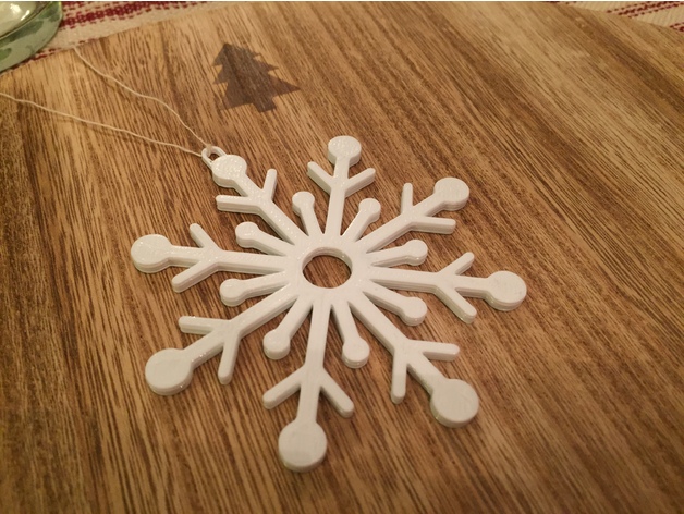 Snowflake Christmas Tree Ornament