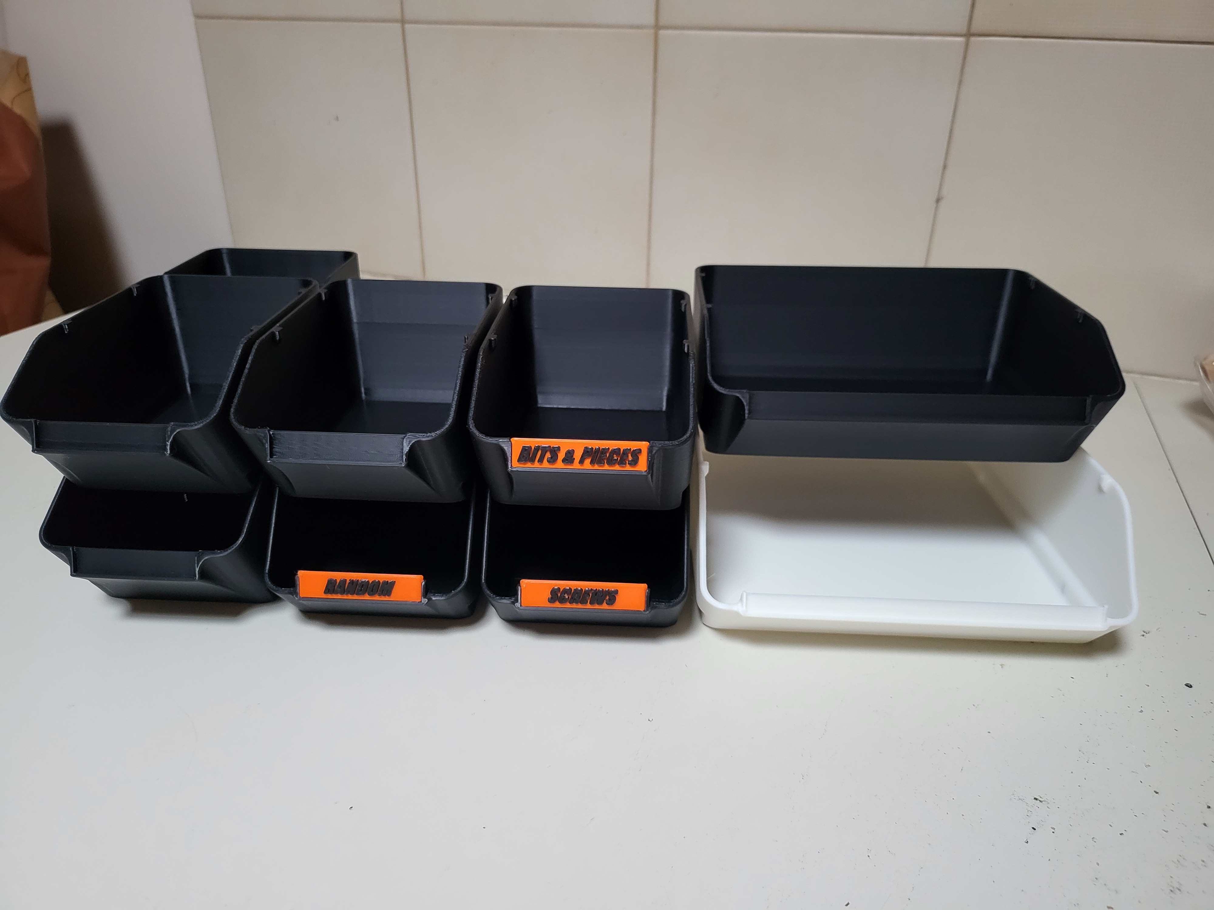 Storage Tubs V2 3D model thumbnail