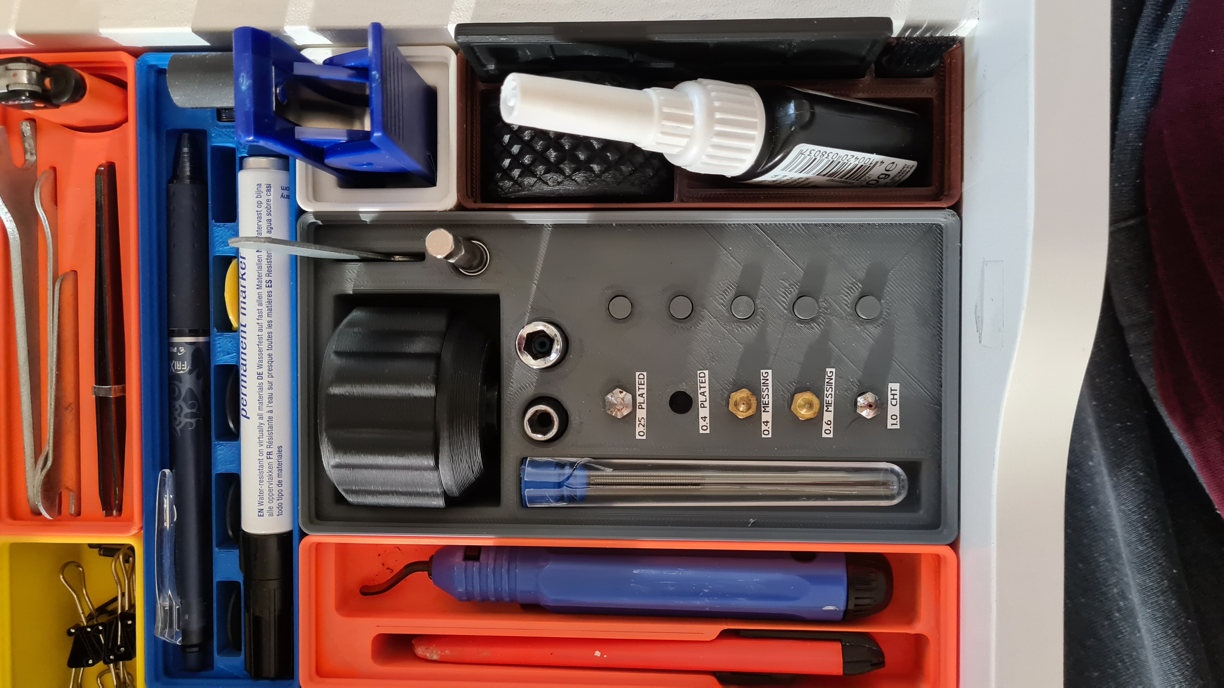 Nozzle Box for Gridfinity Storage System