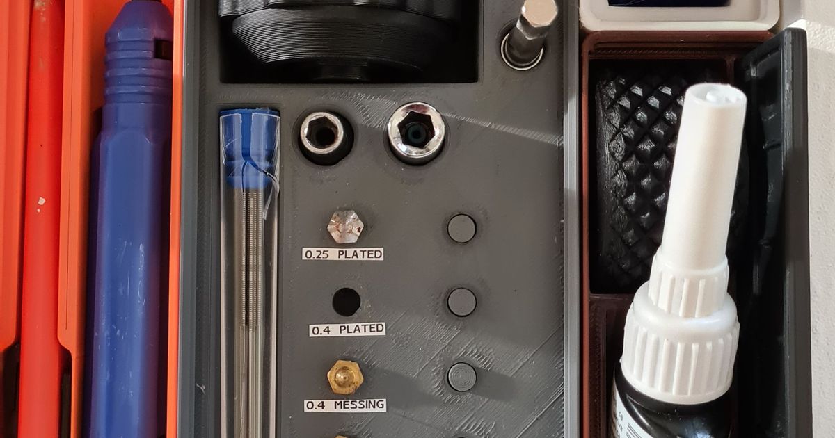 Nozzle Box for Gridfinity Storage System by Viktor von Due Download