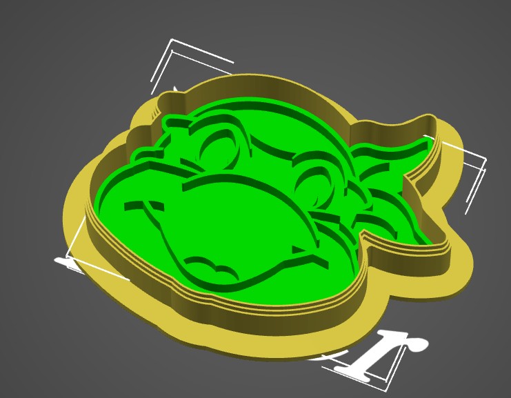 Ninja Turtle and Shredder Cookie Cutter