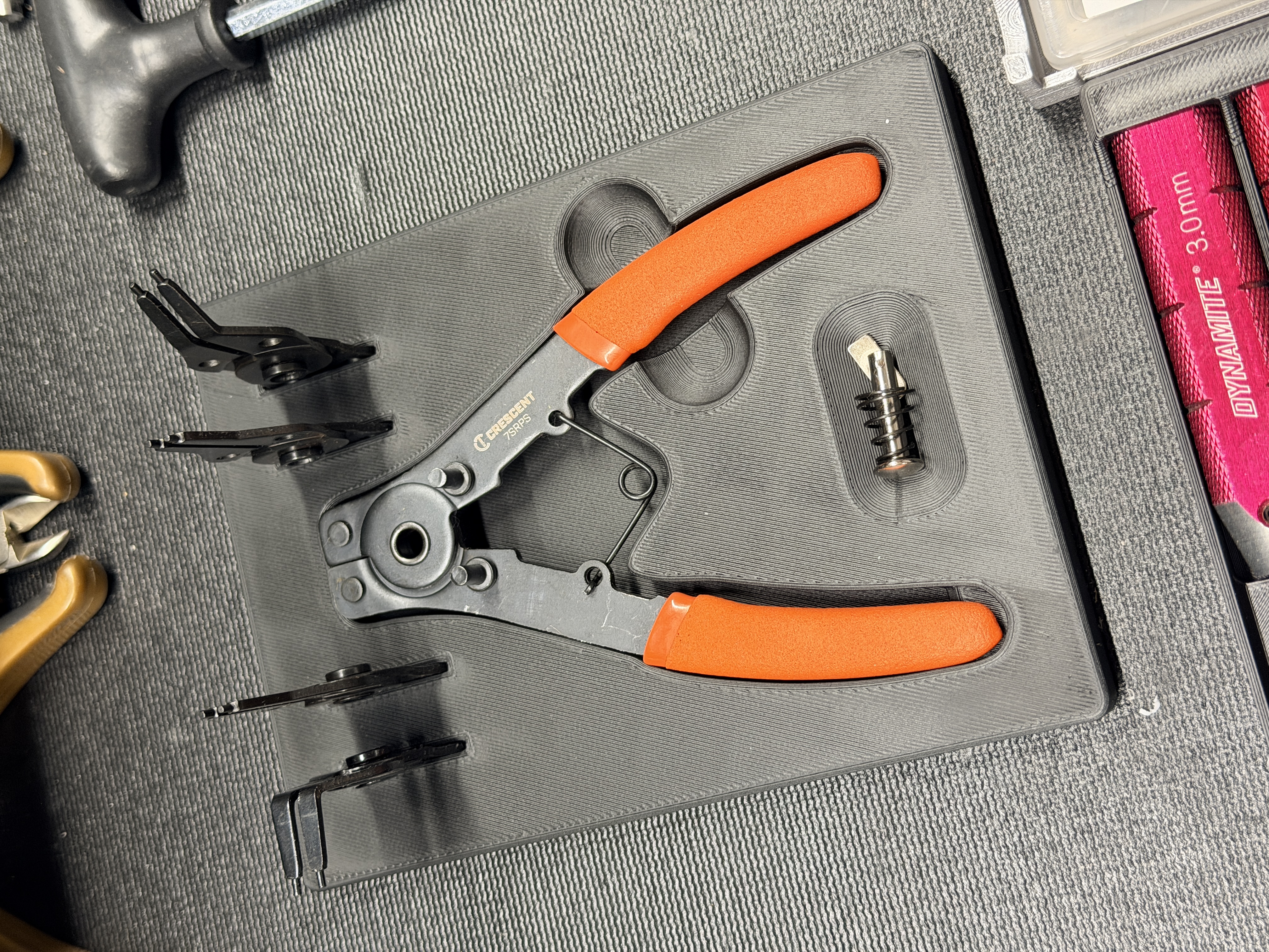 Crescent Snap Ring Pliers 7SRPS Organizer