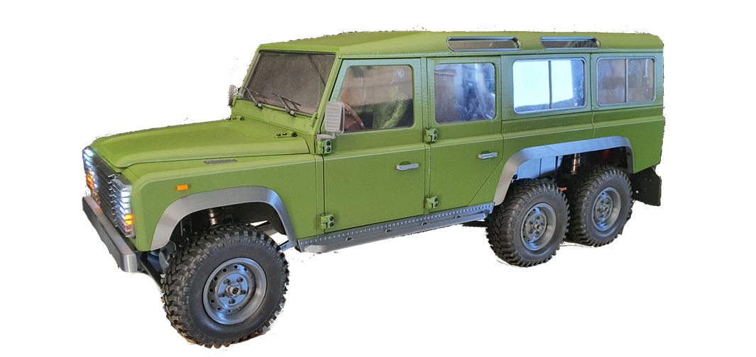 6x6 Upgrade for 3D SETS Model 5 (Landy 4x4 Wagon)