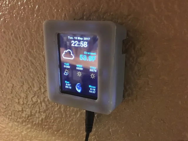 ESP8266 WiFi Weather Station, Permanent Wall-mount Edition