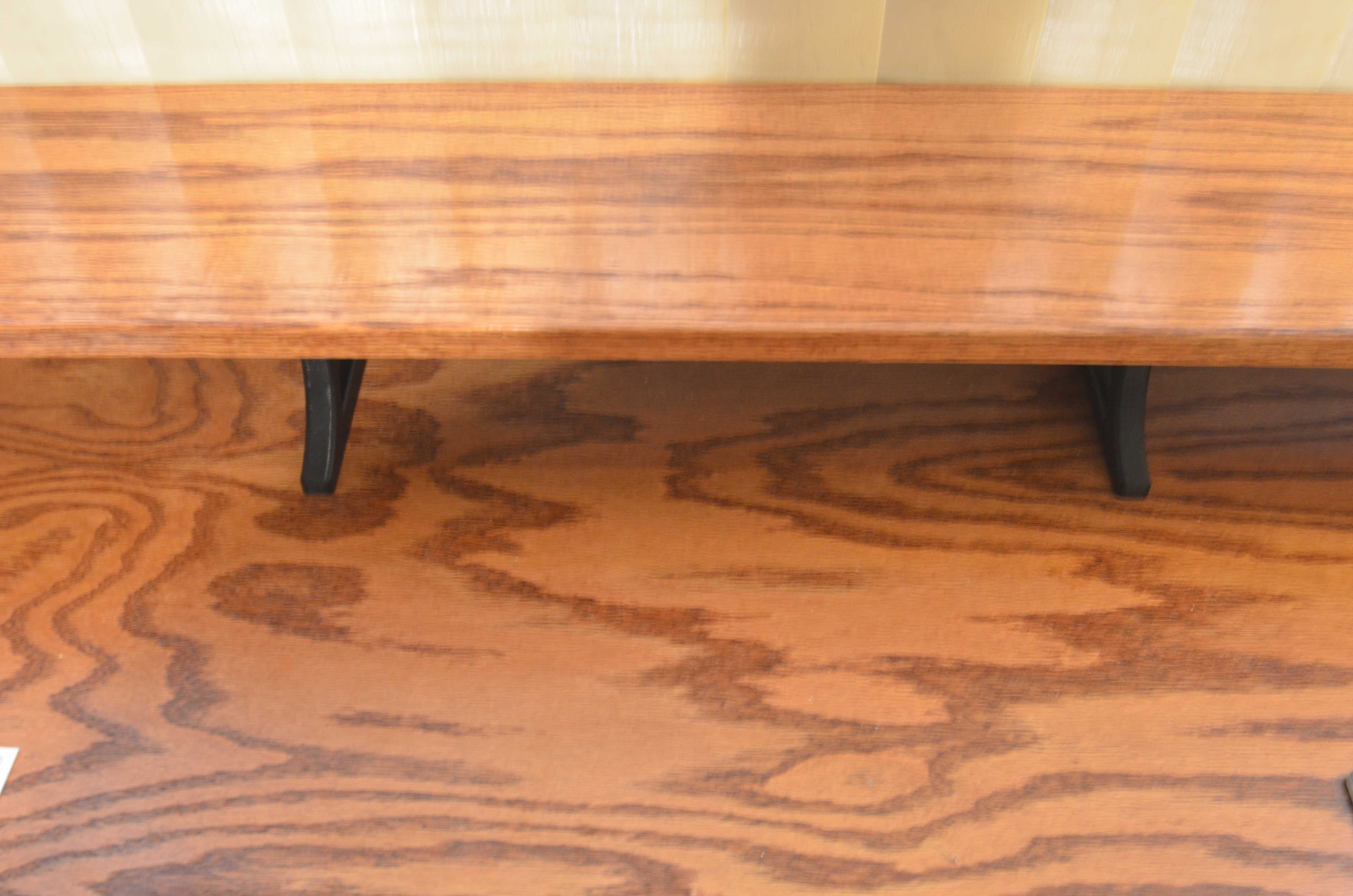 Desk riser for small added shelf