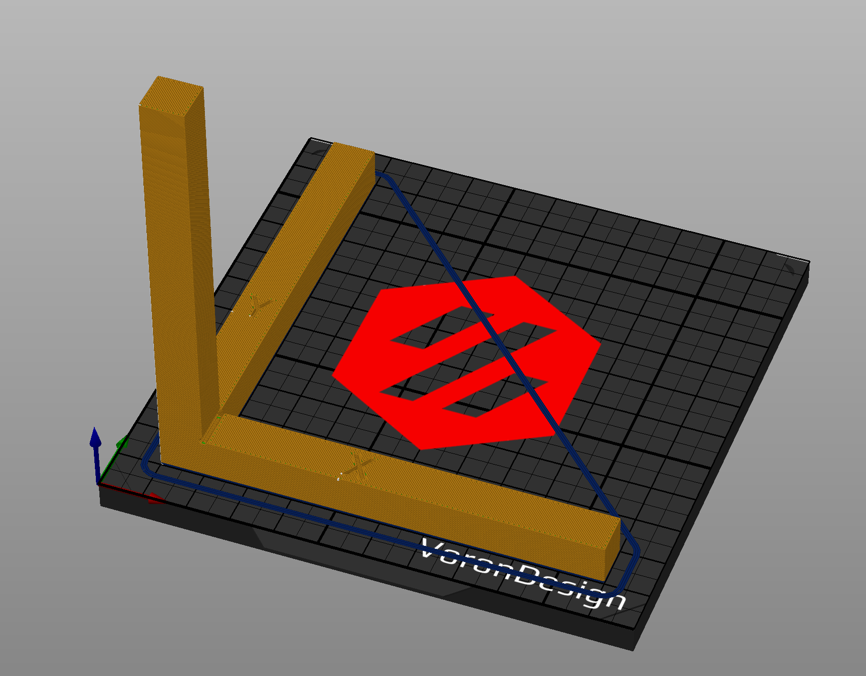 XYZ Calibration Corner 100x100x100x10