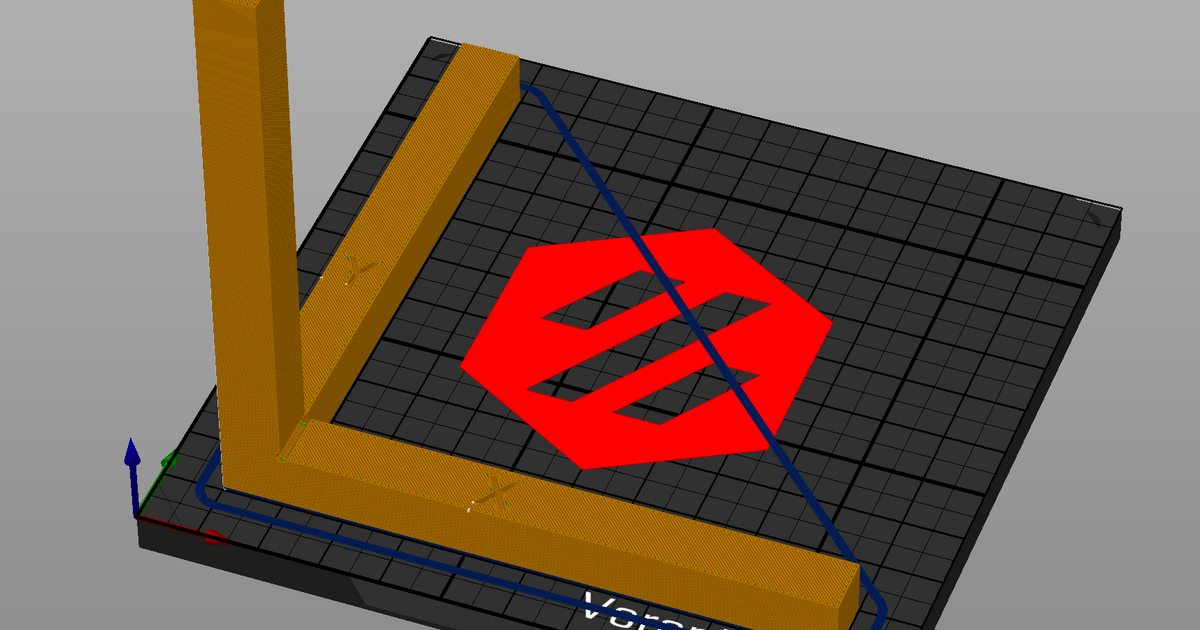 XYZ Calibration Corner 100x100x100x10 by melnikod Download free STL