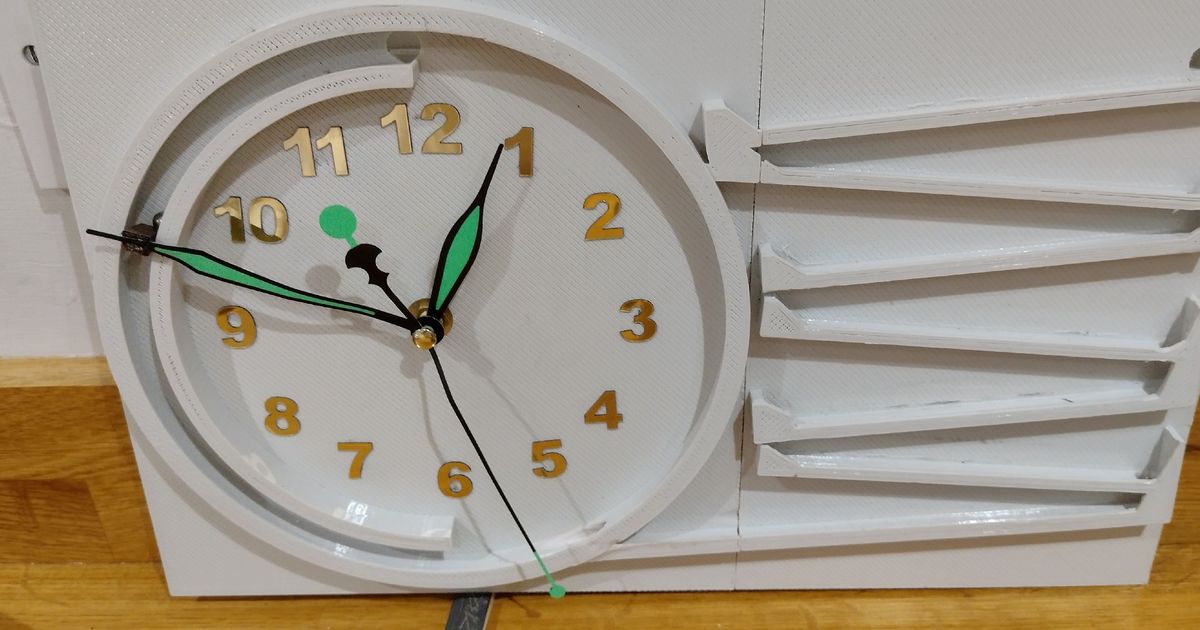 Rolling Ball Clock by Pete Jensen Download free STL model