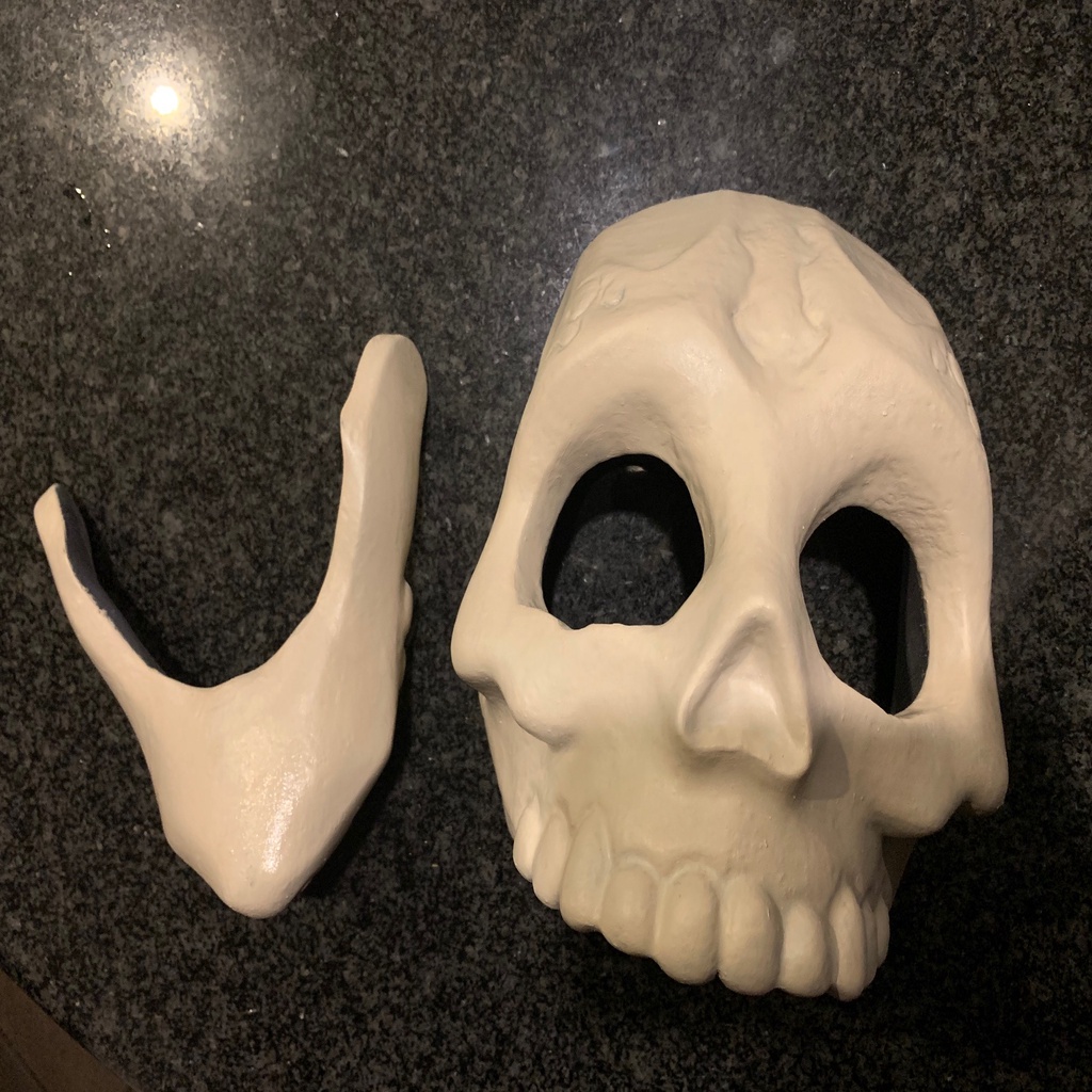Transparent Mask Skeleton 1/2 Faceprint Day of the Dead main image 0