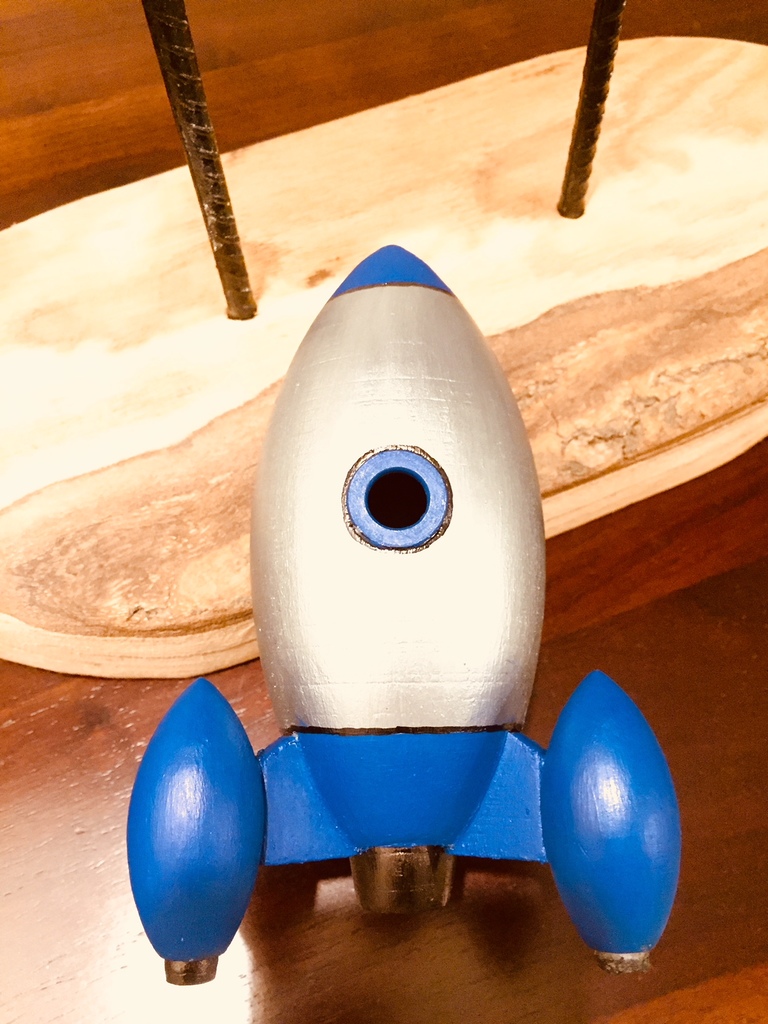 Miniatura 7 do modelo 3D Retro Rocket