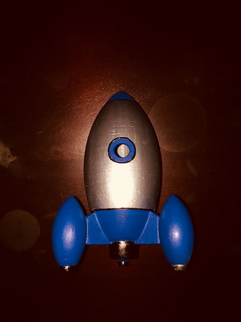 Miniatura 12 do modelo 3D Retro Rocket