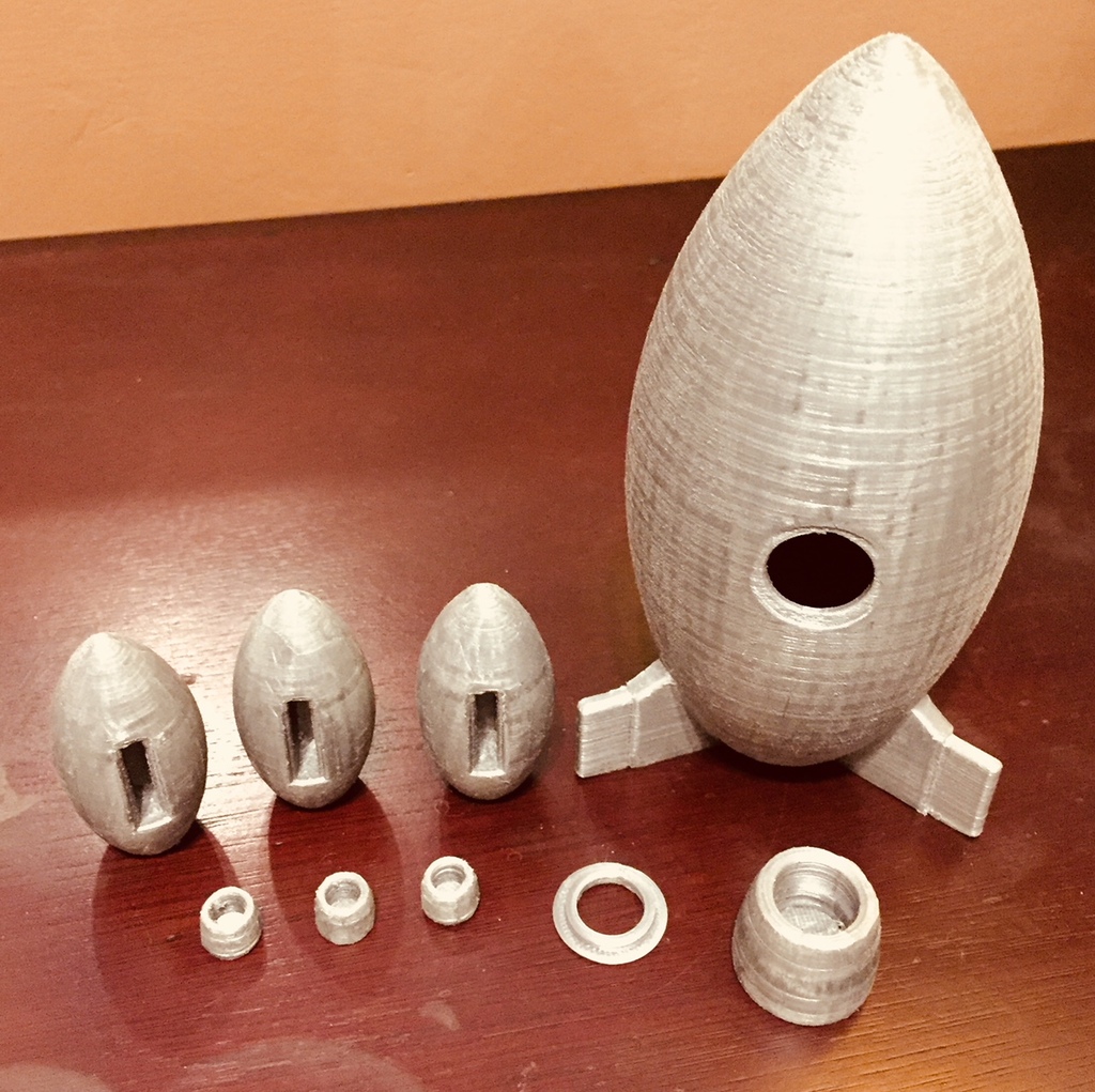 Miniatura 13 do modelo 3D Retro Rocket