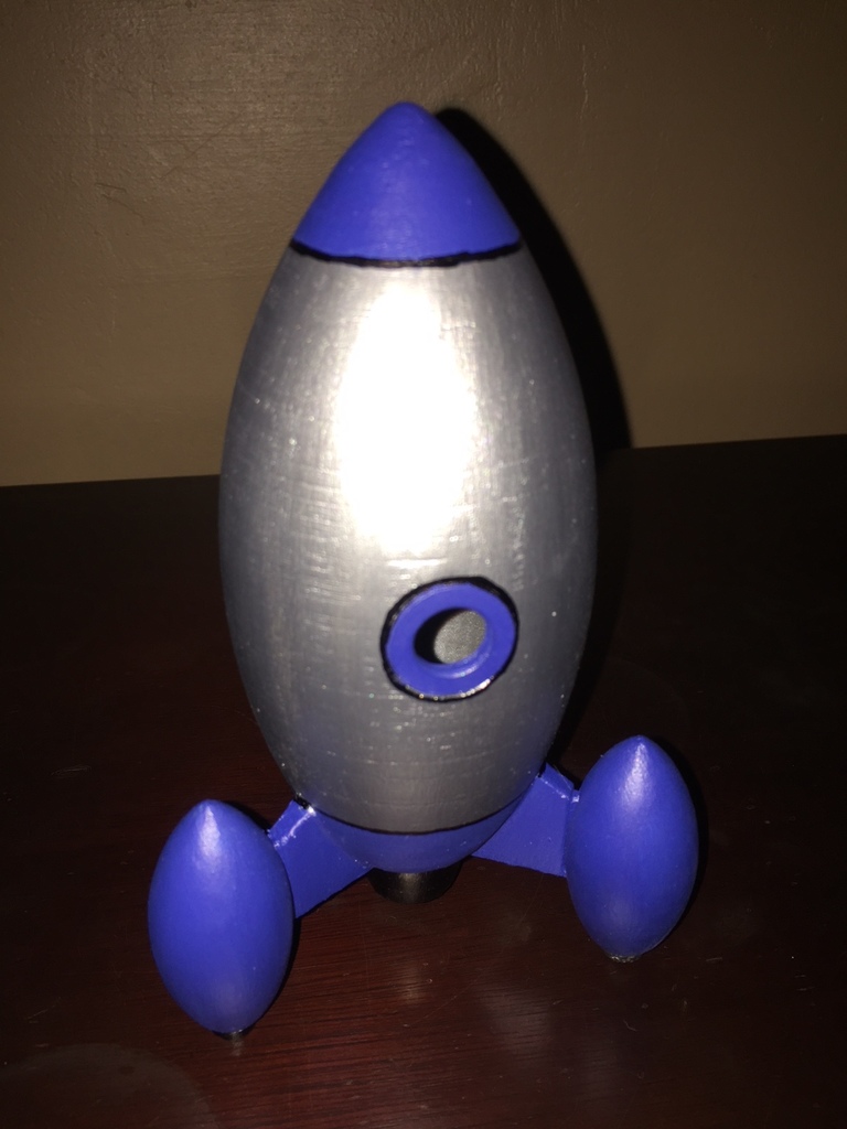 Miniatura 14 do modelo 3D Retro Rocket