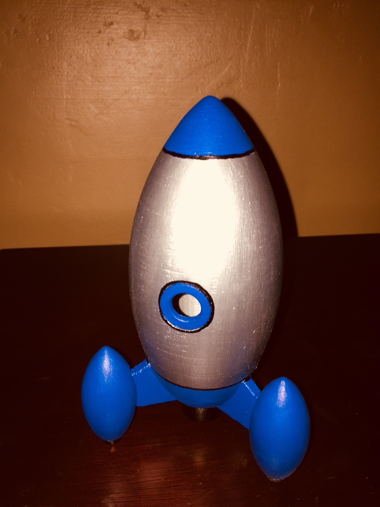 Miniatura 19 do modelo 3D Retro Rocket