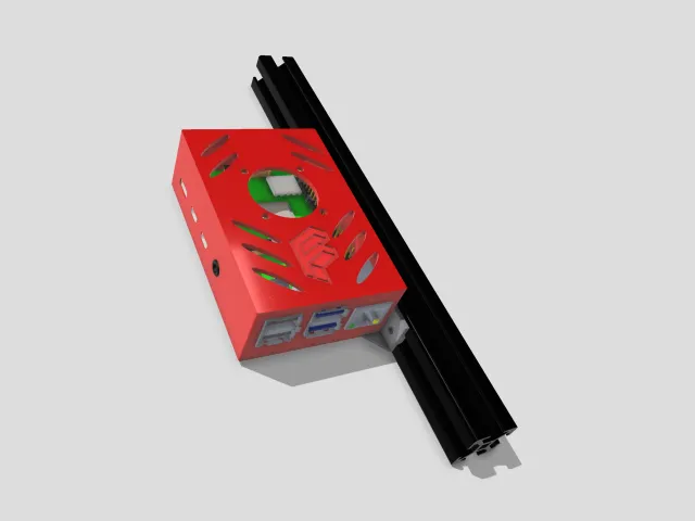 RPi 4B case 2020 extrusion mount