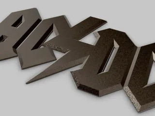 AC-DC logo by G.design | Download free STL model | Printables.com